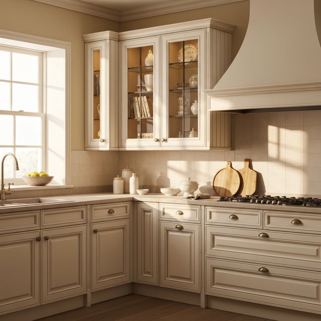 Classic Kitchen with Display Cabinets
